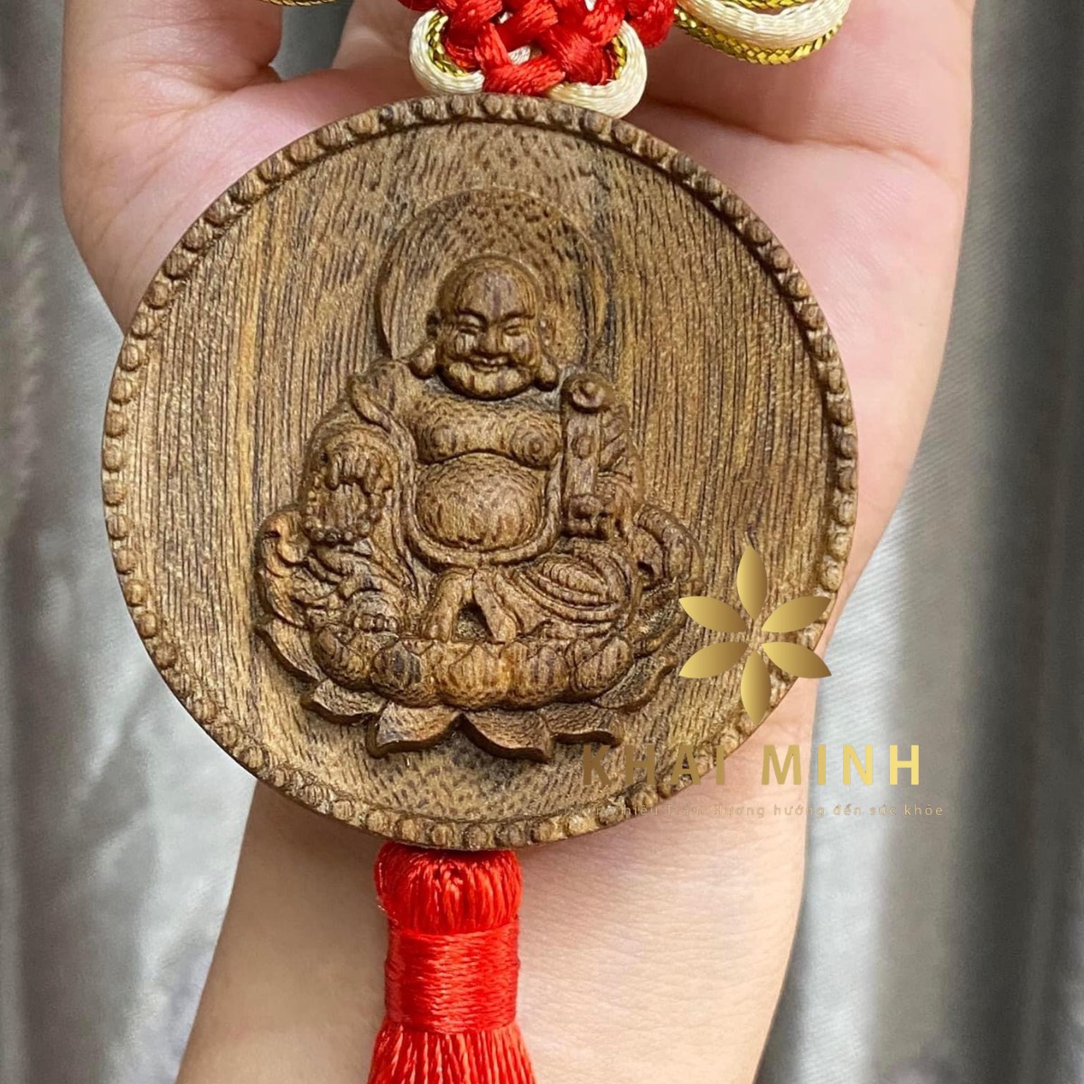 Khánh Trầm Hương Treo Xe Ô Tô Phật Di Lặc - Trầm Hương Tốc Vườn 1 z5318459948486 8d8f9d3a3d813c3d28ebd37e8f3cc135